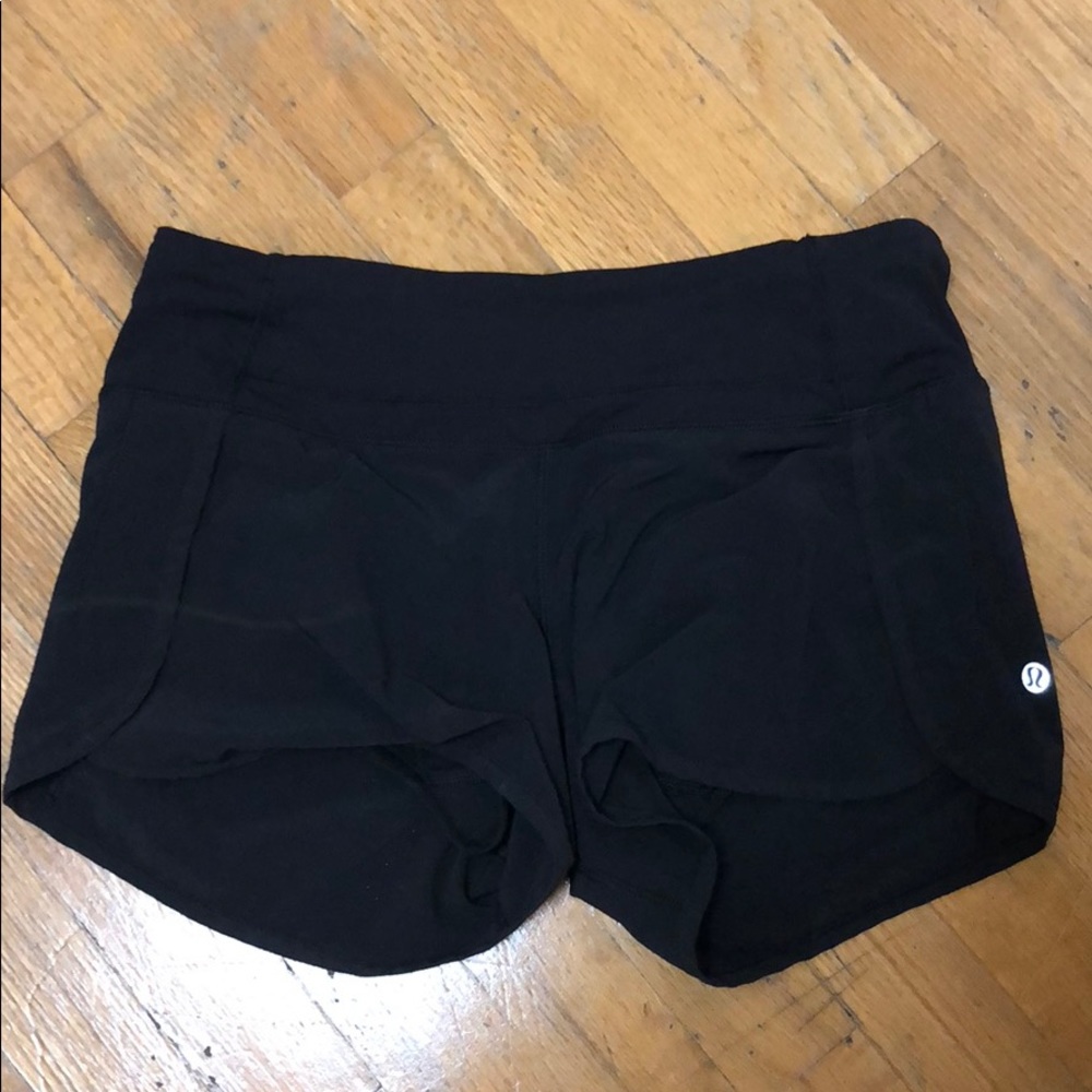 Black athletic shorts